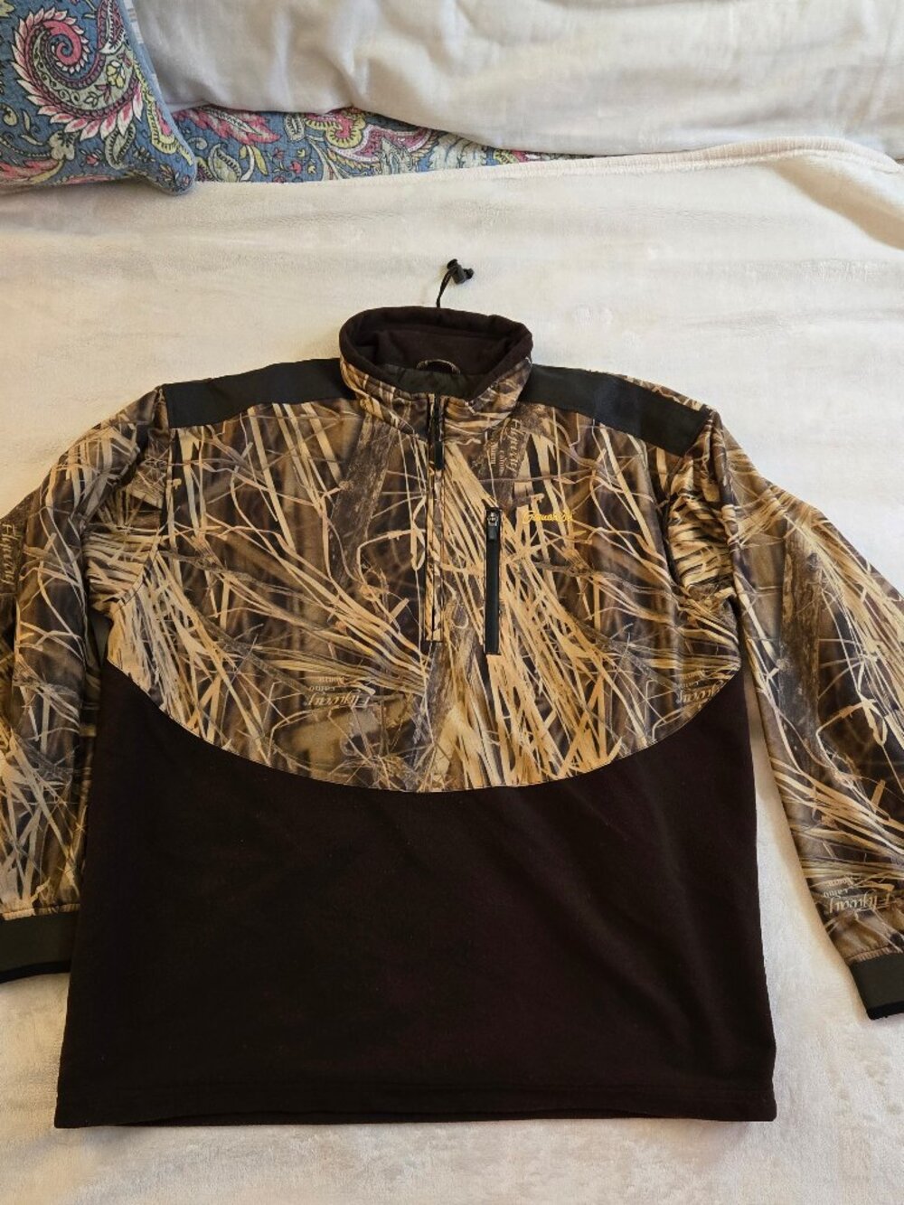 mens Gamehide Hush Hide Flyway camo hunting pullover large